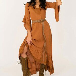 Joyfolie Alvara Dress in Marigold NWT